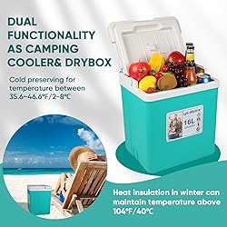 LifeBROS 17Qt Insulated Portable Cooler Leak-Proof