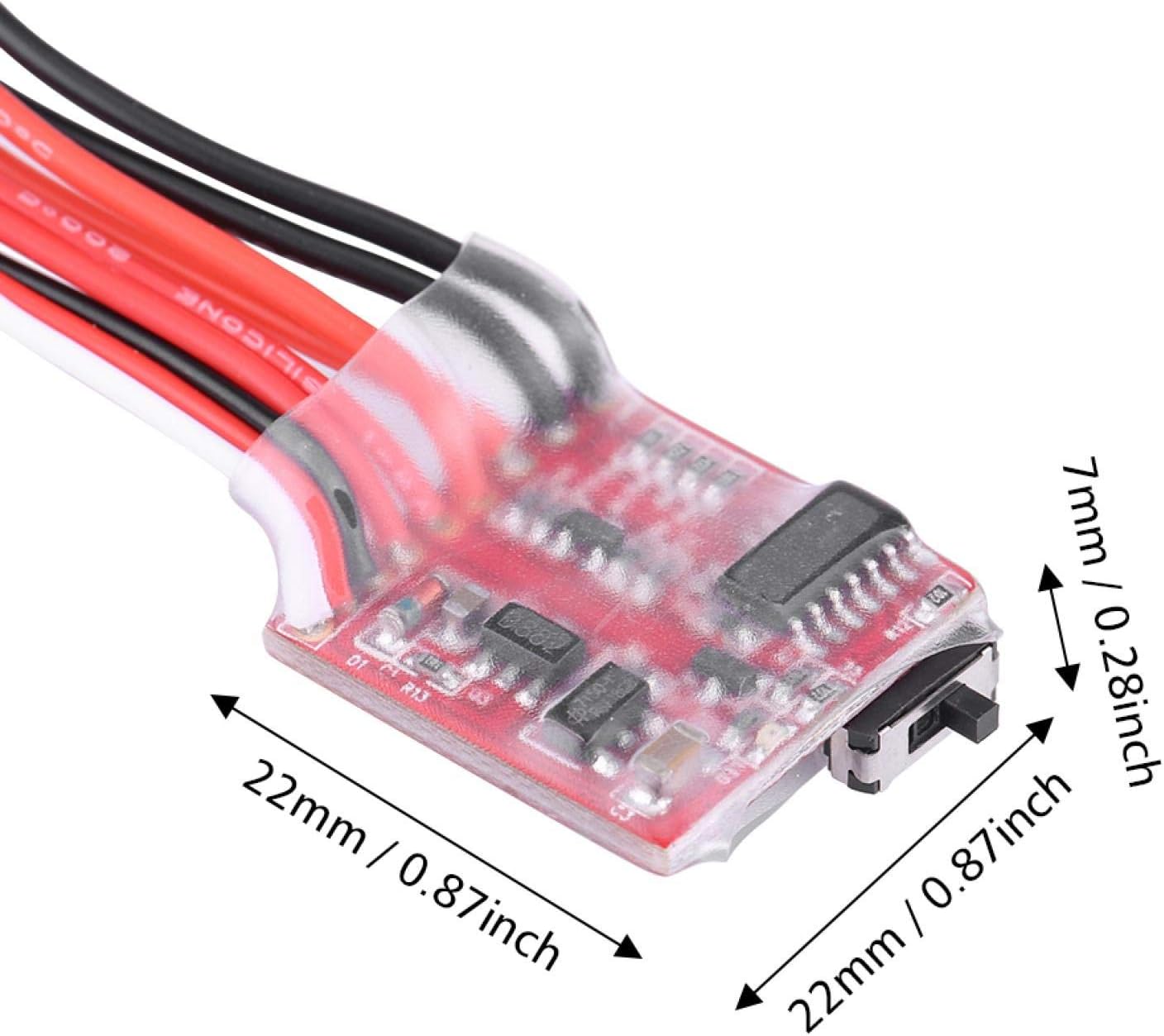 RC ESC, RC Car Electric Speed Controller Model Vehicle Accessory 30A Brushed ESC Winch Switch Controller for 1/10 Scale RC Crawler Car - Image 3
