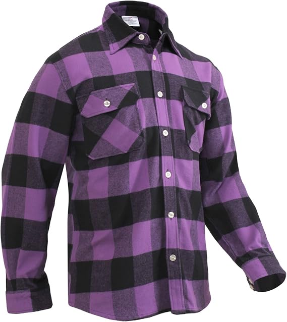 purple flannel jacket - In A Variety Of 