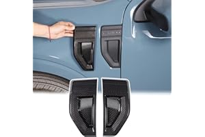 Aunginsy Fender Side Vents Trim Cover Compatible with Ford Maverick 2022-2024 2025 2026, Car Front Fender Air Outlet Panel Covers Hood Side Air Flow Intake Spoiler Decoration ABS Exterior Accessories