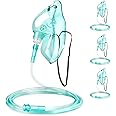 ANSNF 3 Pack Oxygen Mask for Face Adult with 6.6' Tube & Adjustable Elastic Strap - Size L - NO CUP