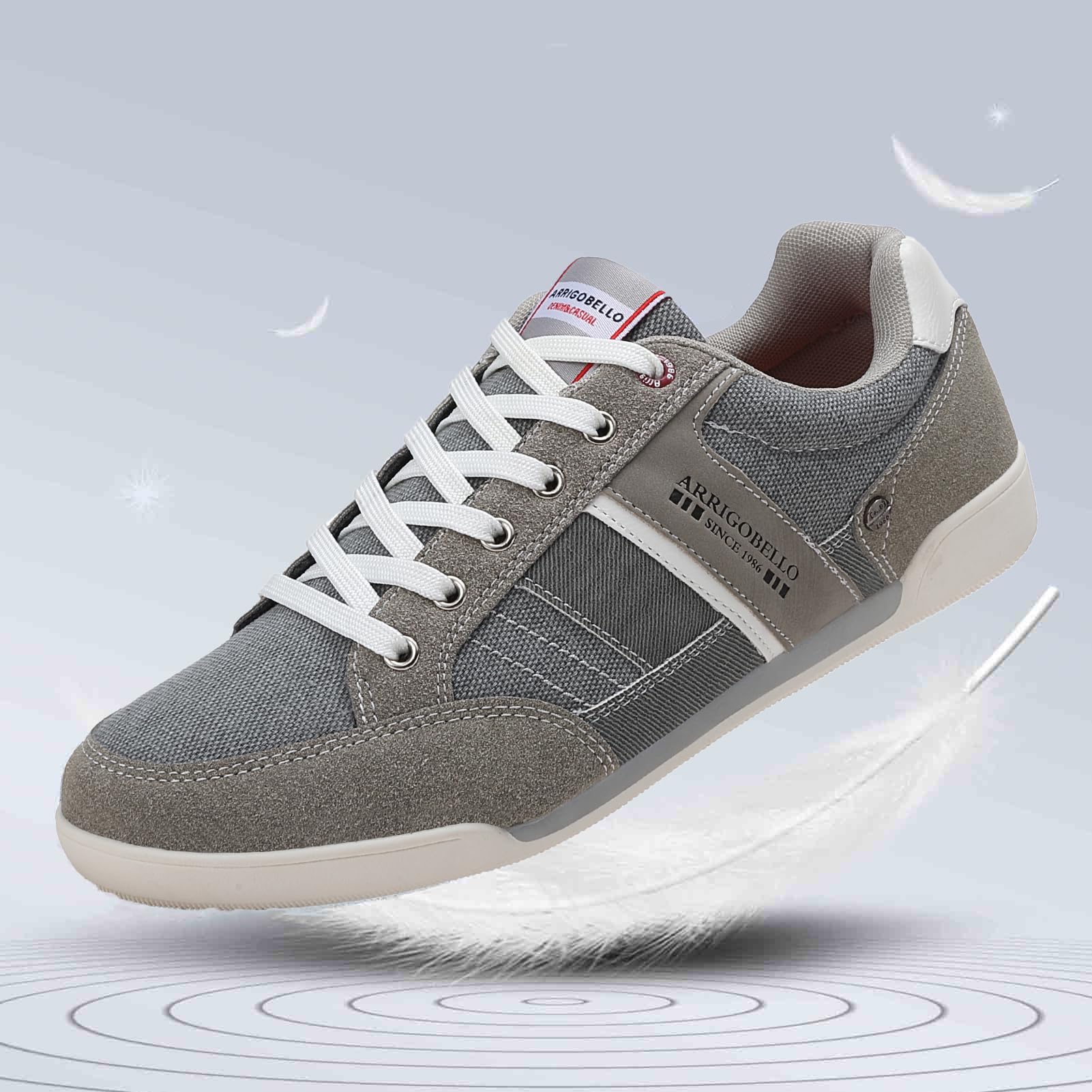 TARELO Sneaker Herren Freizeitschuhe Mode Schuhe Grau 43 6