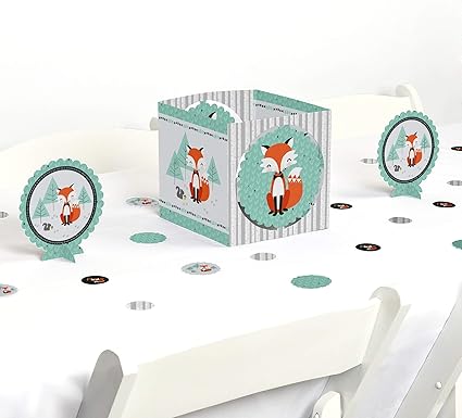 Amazon Com Big Dot Of Happiness Mr Foxy Fox Baby Shower Or