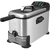Kalorik 3.2 Quart Deep Fryer with Oil Filtration, Stainless Steel (FT 43721 BK)
