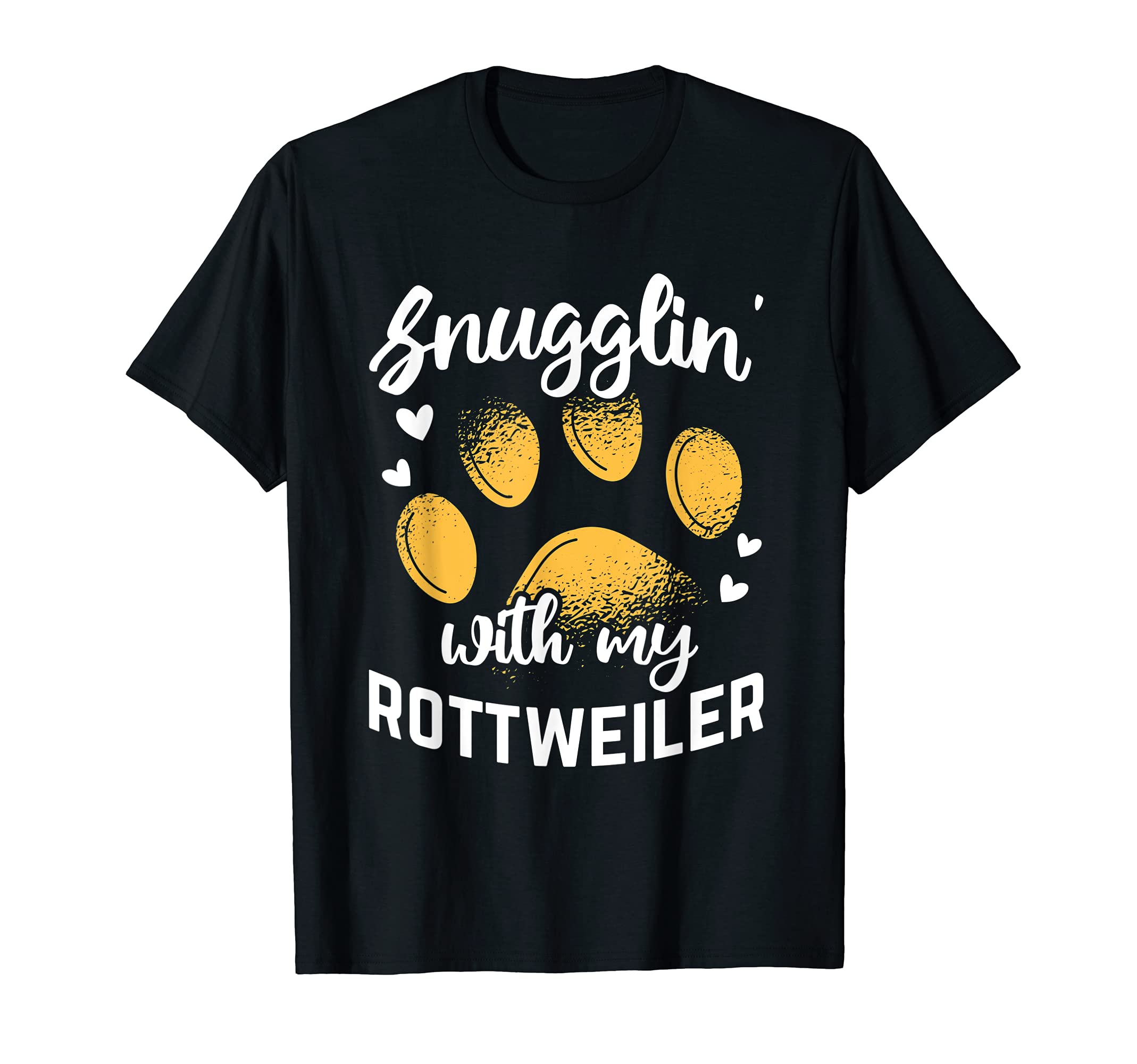 Snugglin With My Rottweiler Rottie Rott Pet Dog Owner T-Shirt