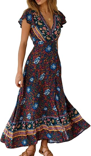 wrap maxi dress amazon