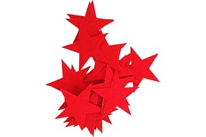 Playfully Ever After 3 Inch Red 22pc Felt Star Stickers