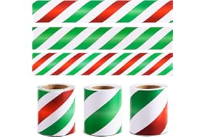 99 Feet Christmas Bulletin Board Border Candy Cane Straight Rolled Bulletin Border Trim Red White Green Peppermint Classroom 