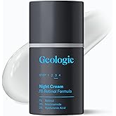Geologie Retinol Anti-Aging Face Cream for Sensitive Skin | Beginner-Friendly .1% Retinol Formula | Effective Results | Reduces Wrinkles | For Men & Women