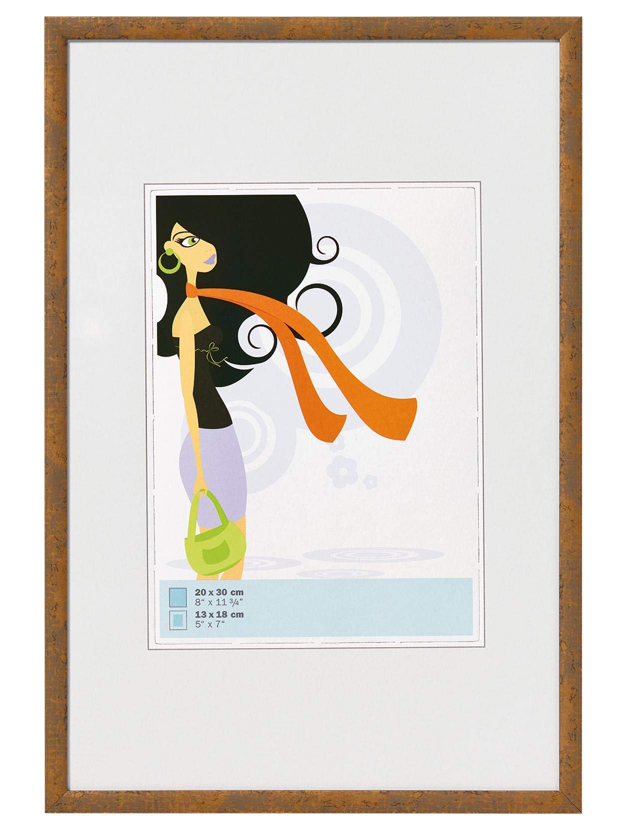 Walther design KV318X New Lifestyle, plastic frame, taupe, 13x18 cm, 1 piece