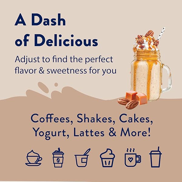 JORDAN’S SKINNY SYRUPS SUGAR FREE COFFEE SYRUP, CARAMEL PECAN FLAVOR DRINK MIX, ZERO CALORIE FLAVORING FOR CHAI LATTE, PROTEIN SHAKE, FOOD & MORE, GLUTEN FREE, KETO FRIENDLY, 25.4 FL OZ, 1 PACK