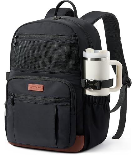 amazon laptop backpack with cup holder LOVEVOOK for Women,15.6 Inch Work Computer Teacher Bag 3 of the best Color:Z58-Funky Floret subseries: Ugly Stik Carbon Walleye
