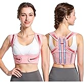 Back Brace Posture Corrector for Women - Adjustable Upper Posture Support Bras for Neck Shoulder Back Straightener - Comfortable Posture Corrector Invisilite Hunchback Slouching Under Clothes (Medium)