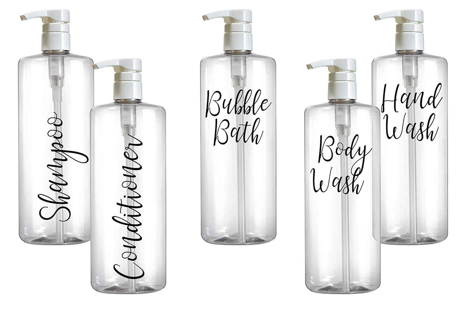 Shampoo, Bubble Bath, Hand Wash Vinyl Sticker Decal Labels for Jars