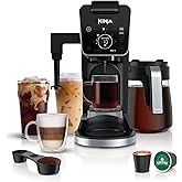 Ninja Specialty Drip Coffee Maker, DualBrew Pro, Black, CFP301 | Coffee Machine w/ Frother, Paper Filter, Brew with Pods &amp; Grounds, K Cups Compatible, 4 Brew Styles, 13 Cup to Pot Sizes