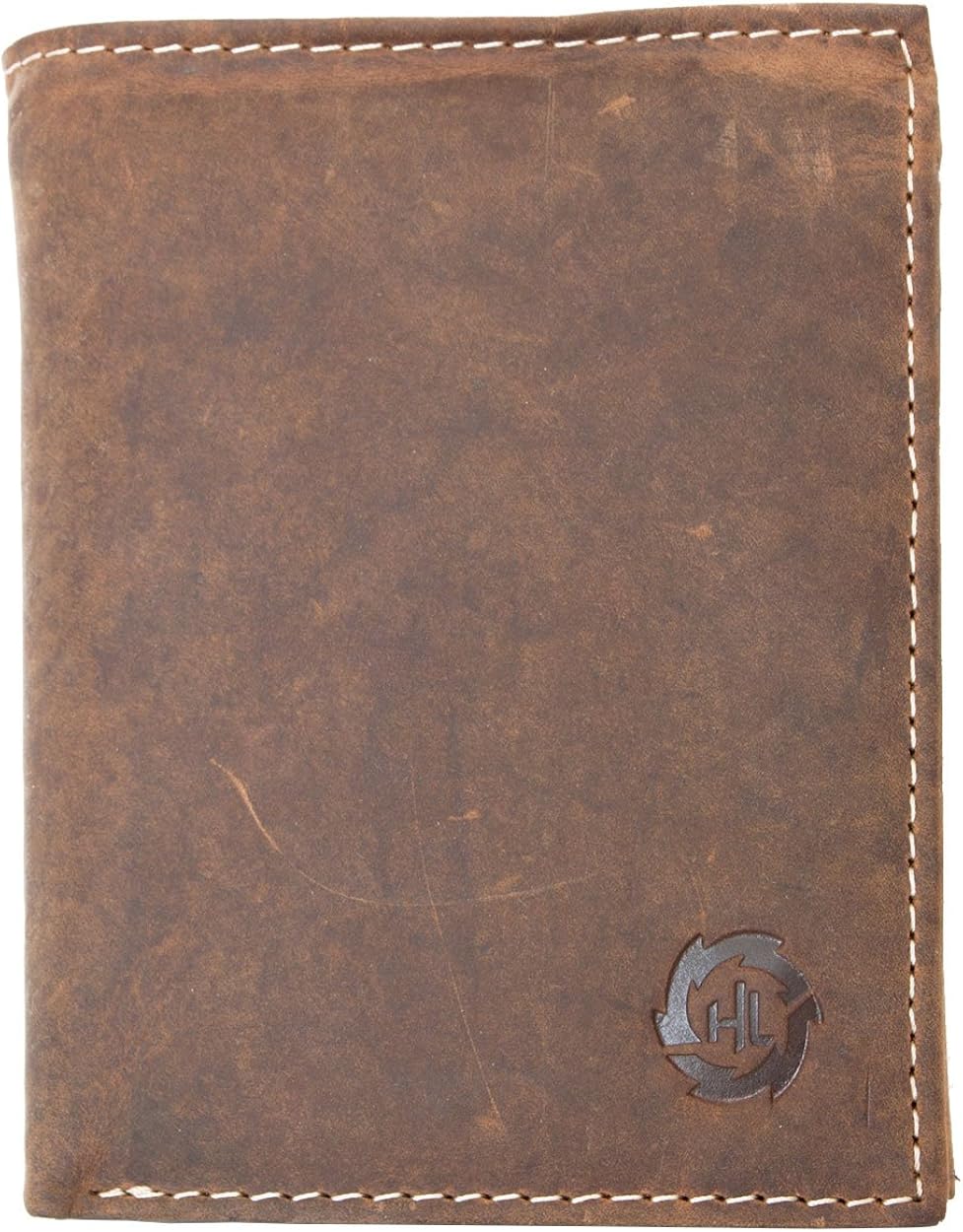 FLW-HL Large Brown Natural Strong Genuine Leather Wallet