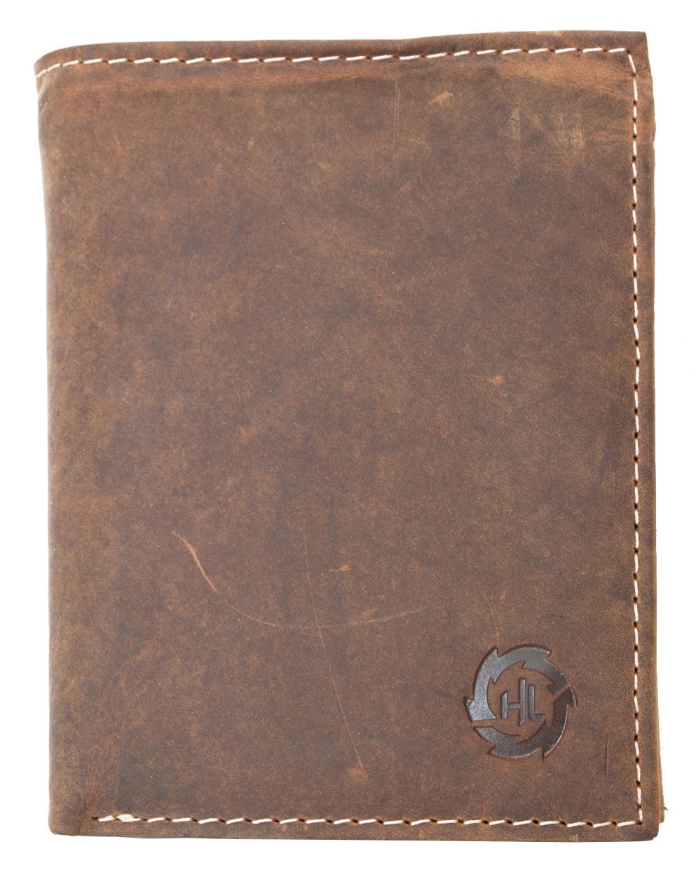 FLW-HL Large Brown Natural Strong Genuine Leather Wallet
