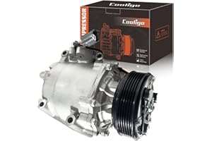 COOLIGO CO10541AC AC Compressor for Honda Civic 1.7L 2001,for Honda Prelude 2.2L 1997-2001, Air Conditioning Compressor with Clutch