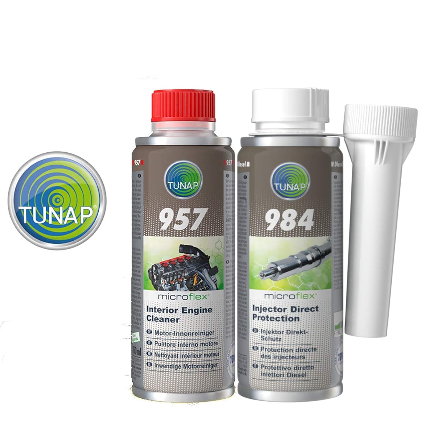 Tunap 984 Engine Cleaning Kit and Tunap 157 Diesel Injector Amazon.co