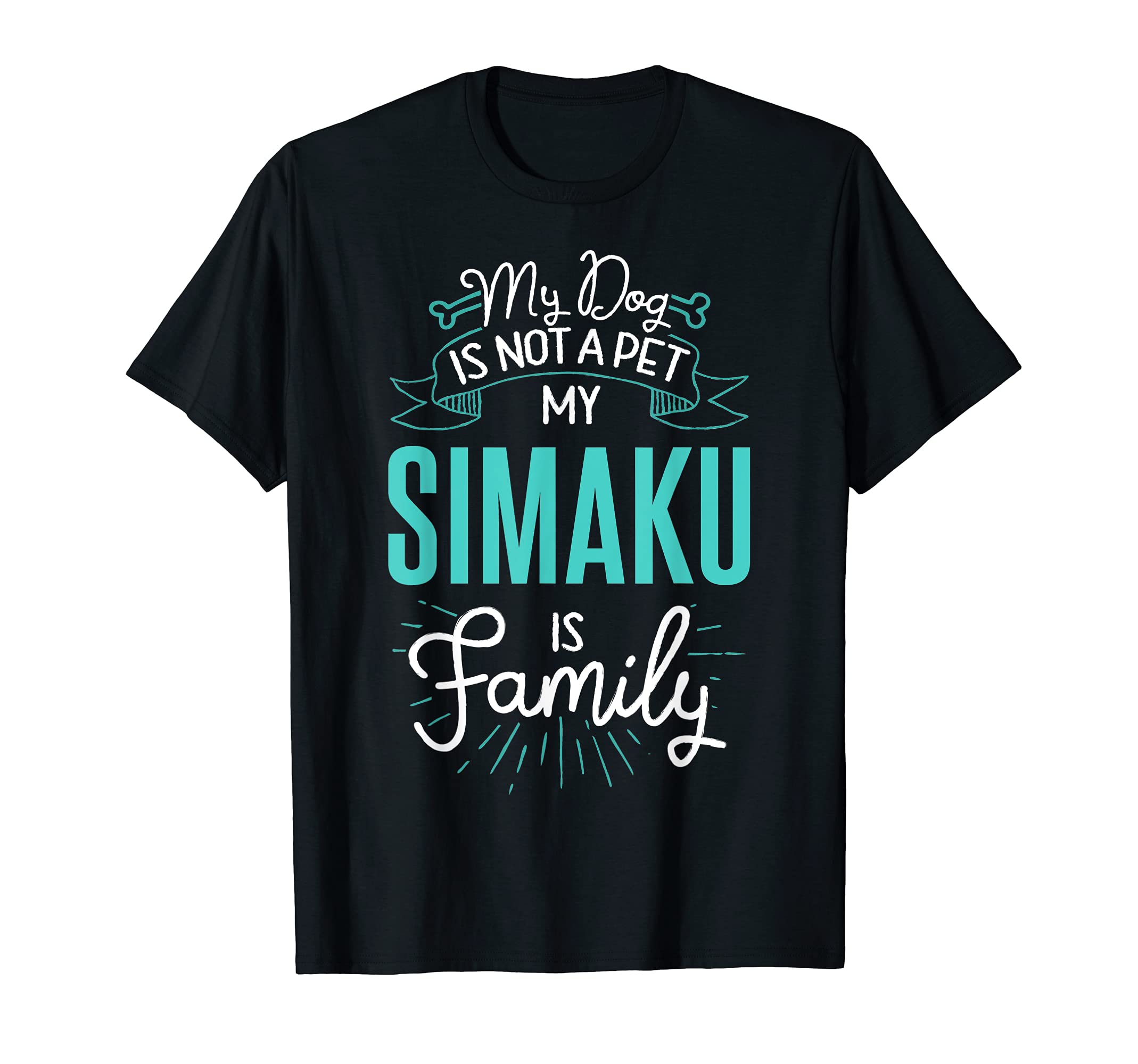 Cute Simaku Design Family Dog Giftn T-Shirt