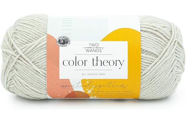 Lion Brand Yarn, Color Theory Worsted Weight Yarn for Knitting and Crochet, Moonbeam, 1 Pack, Acrylic Fiber with Modern Color Palette, Perfect for Sweaters, Hats and Cozy Blankets
