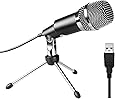 FIFINE USB Microphone, Plug &Play Home Studio USB Condenser Microphone Skype, Recordings YouTube, Google Voice Search, Games(Windows/Mac)-K668