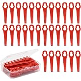 Powswopx 30 PCS Plastic String Trimmer Head Blades Replacement for Stihl PolyCut 2-2 4008 007 1000, Sun Joe 24V-GT10, Redback Swift 40V Lawnmower Weed Eater Blades