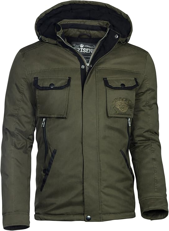 Trisens Herren Winter Jacke Military Style WASSERDICHT Parka Army