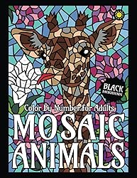 Mosaic Animals Color By Number for Adults