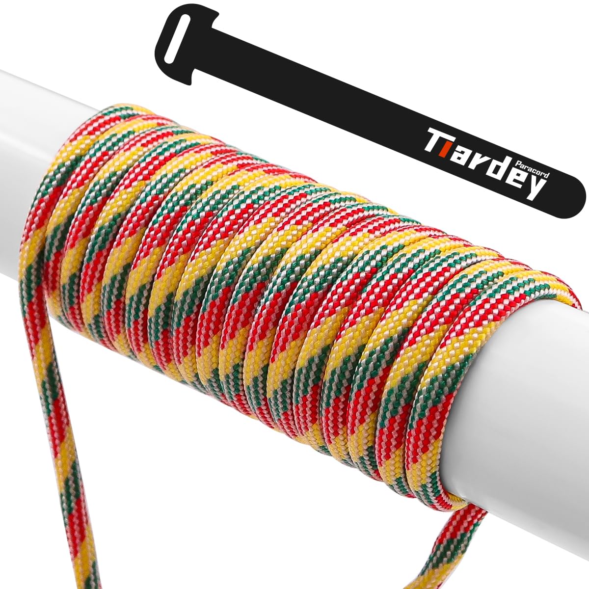 Tiardey PPF-081 Paracord 4mm 100ft (31m) 7 Core Strand,Tear-resistant,Nylon Cord,Mil Spec Type III Paracord,Holds up to 250kg for Outdoor Survival Camping
