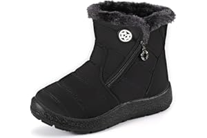 Bottes de neige d'hiver pour fille et garçon - Chaudes et antidérapantes