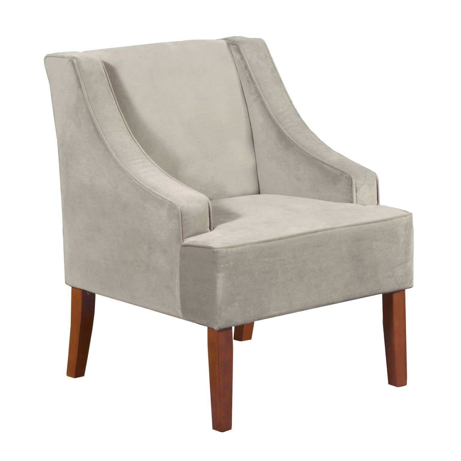 Homepop Velvet Swoop Arm Accent Chair G Buy Online In Dominica At Desertcart