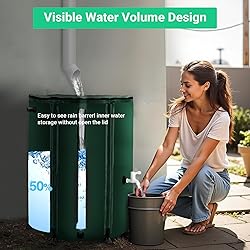 FAMIROSA 50 Gallon / 200L Collapsible Rain