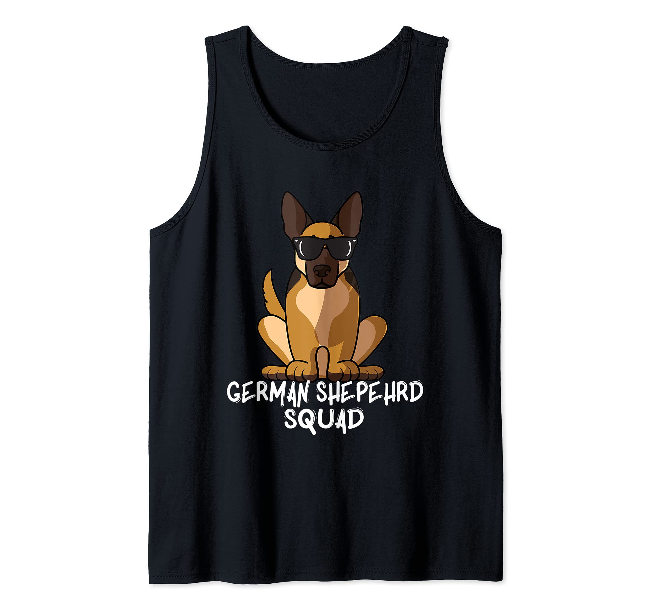 Cool German Shepherd Squad Dog Mom Dog Dad Tank Top
