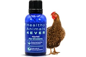 HealthyAnimals4Ever All-Natural Chicken Injury Supplement - Natural Support for Accidents and Injuries - Homeopathic & Highly Effective - 300 Chicken Vitamin Tablets