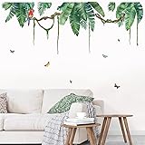 wondever Palm Leaf Wall Stickers Tropical Leaves