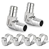 TAISHER 2PCS 304 Stainless Steel 90 Degree Elbow
