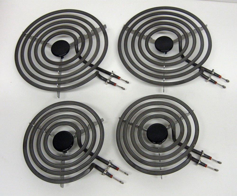 Cooking Appliances Parts MP22YA Electric Range Burner Element Unit Set 2- MP15YA 6" 2- MP21YA 8"