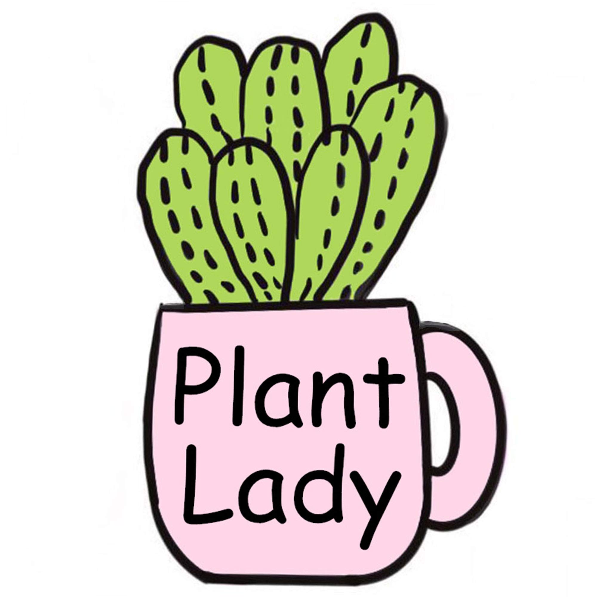 WAFUNNE Pin Painted Cute Badges Brooch Succulent Cactus Plant Laday