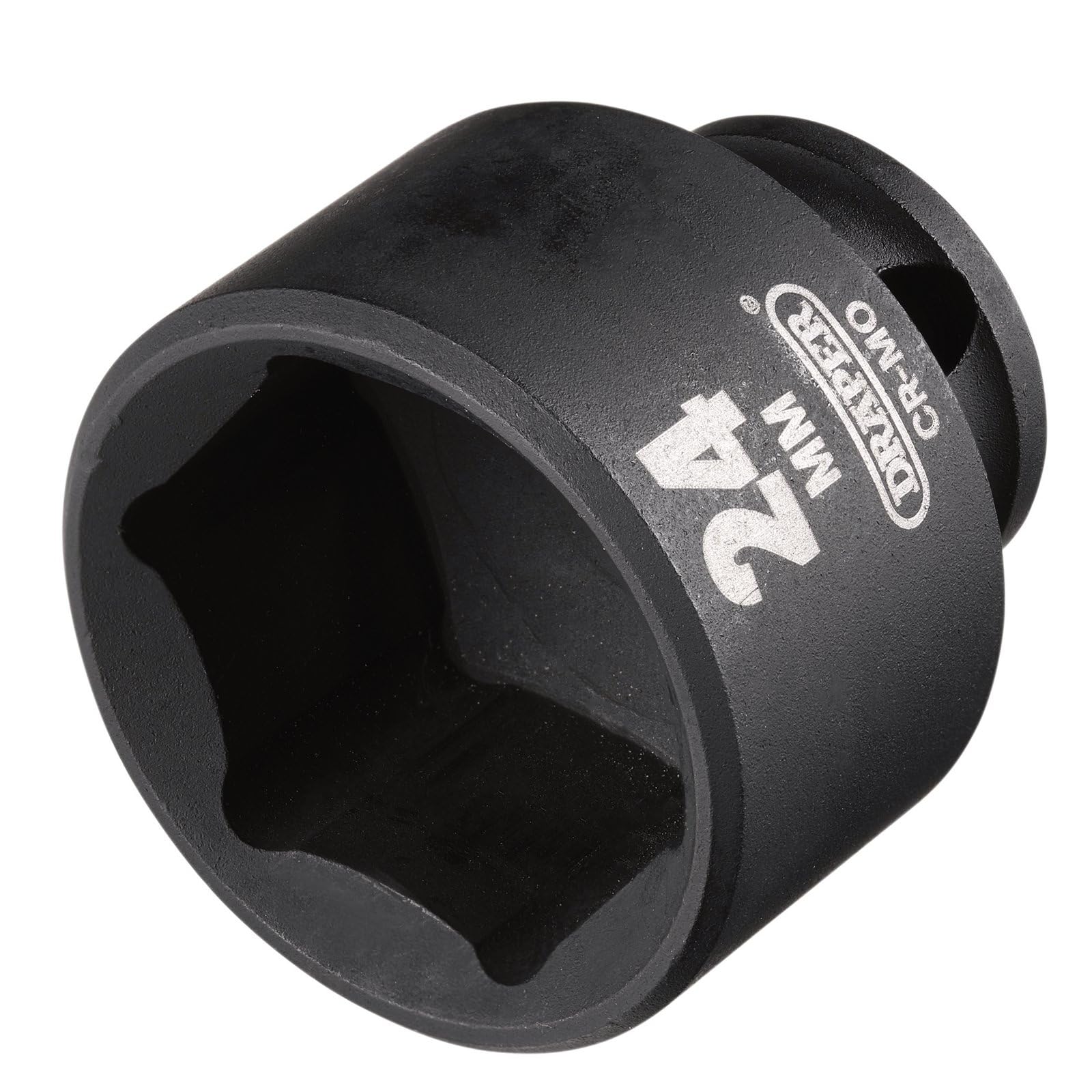 Draper HI-TORQ Metric Impact Socket, 3/8" Sq. Dr., 24mm - 20175-6-Point CR-MO Steel