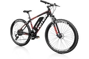 Totem Electric Bike for Adults 26”, Mountain Ebike 350W Motor, 20MPH Victor 2.0 with 36V 10.4Ah Removable Battery, E-MTB with 21 Speed Gears, Upgraded adjustable stem, UL2849 Certified