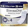 NorthShore EternaDry Booster Pads for Men and Women, Medium, Trial Pack/4