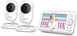 VTech LM808-2W Baby Monitor with 2 Cameras 5 Inch Screen 300m Range view 2