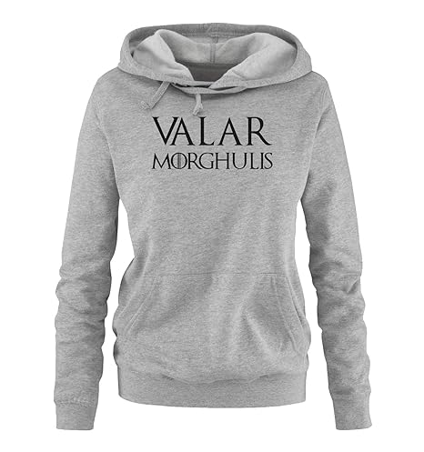 Just Style It - Valar Morghulis - Game of Thrones - Damen Hoodie - Kapuze, Kängurutasche, Langarm, Print-Pulli