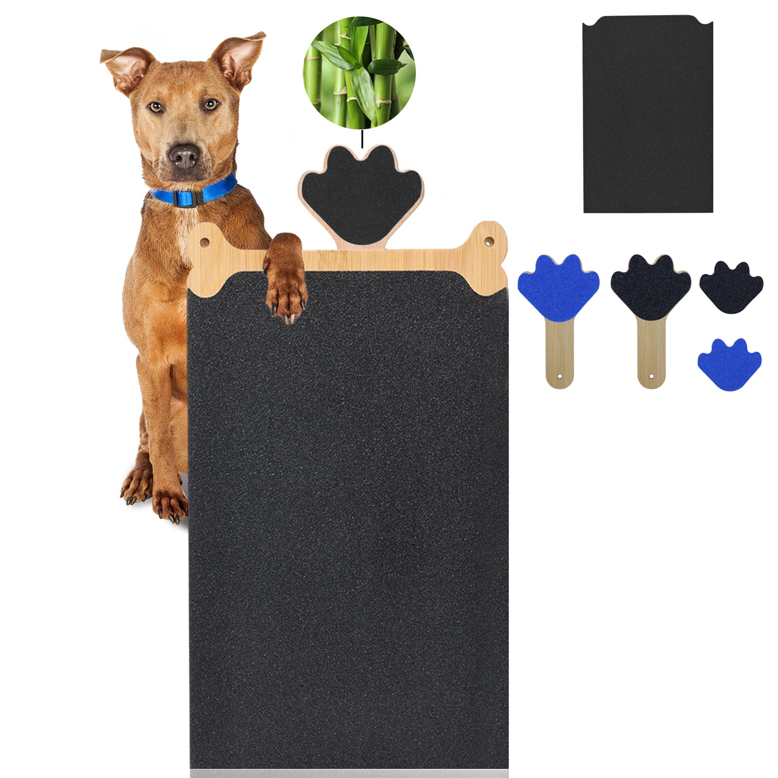 Photo 1 of FL Falatier Dog Scratch Board Large Scratching Pad Multi-Functional Trimming Tool Alternative to Dog Nail Clippers and Pet Grinders Easy Nail Care Double Sided