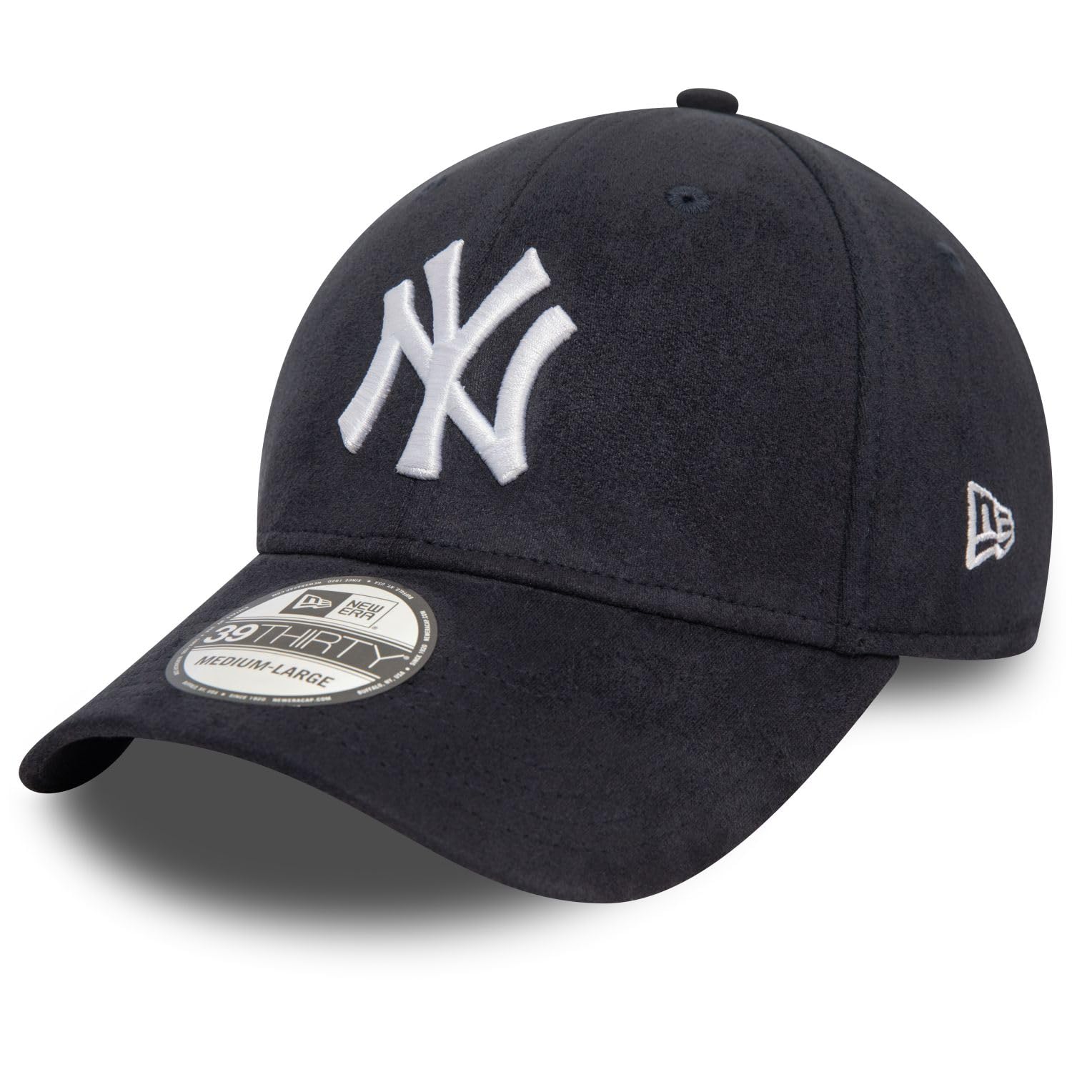 New Era 39Thirty Stretch Cap - Faux Suede New York Yankees - S/M Navy