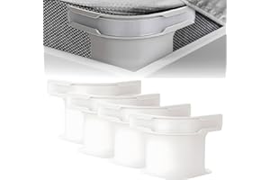 Xexevtk Lock Sheet Holders, Bed Sheet Holders for Corners, Locks Fitted Sheet Holders Keep Sheets in Place Firm & Tight, Set of 4 (White)