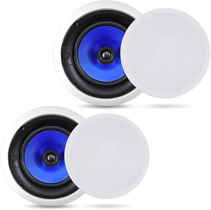 Pyle PIC8E Home 8 Inch Home Ceiling Speaker System Wall Mount Speakers