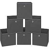 NieEnjoy Foldable Storage Cubes Bins ,11 Inch Cloth Storage Cube Fabric Storage Box Cubes Organizer Baskets with Dual Handles