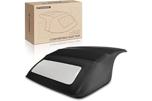 A-Premium Black Convertible Soft Top Compatible with Ford Mustang 2005-2014, Convertible, with Glass Window